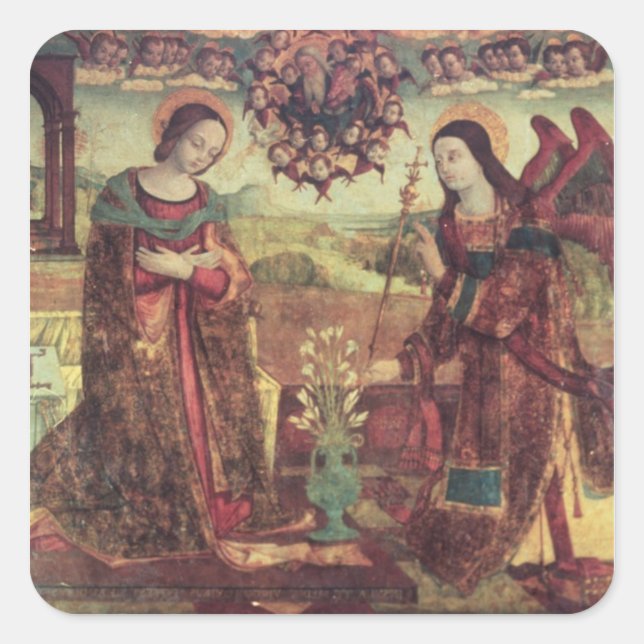 Die Bekanntmachung 3 Quadratischer Aufkleber (Vorderseite)