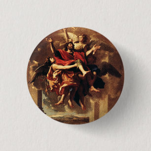Die Bekehrung des Heiligen Paulus Fine Art Button