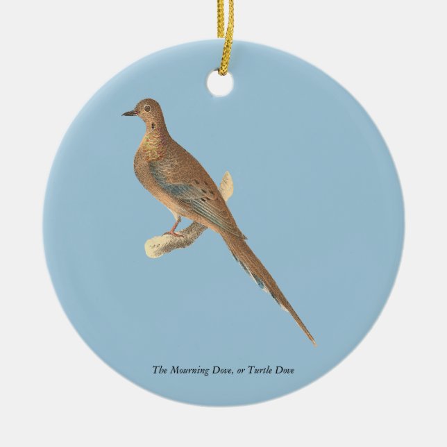 Die beklagende Taube (Carolina Turtle Dove) NY Vög Keramik Ornament (Vorne)