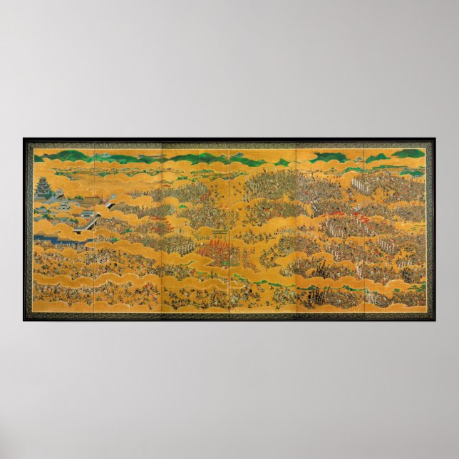 Die Belagerung des Schlosses von Osaka Poster (Vorne)