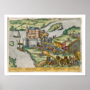 Die Belagerung Louvains und der Heldentum Harman R Poster