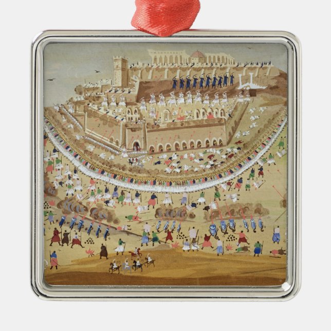 Die Belagerung von Athen im Jahre 1827, vom Ornament Aus Metall (Vorne)