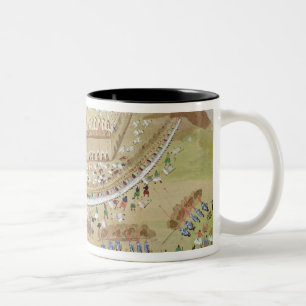 Die Belagerung von Athen im Jahre 1827, vom Zweifarbige Tasse