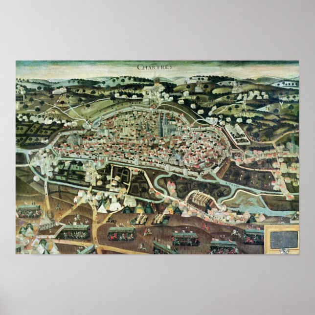 Die Belagerung von Chartres im Jahr 1568 Poster (Vorne)