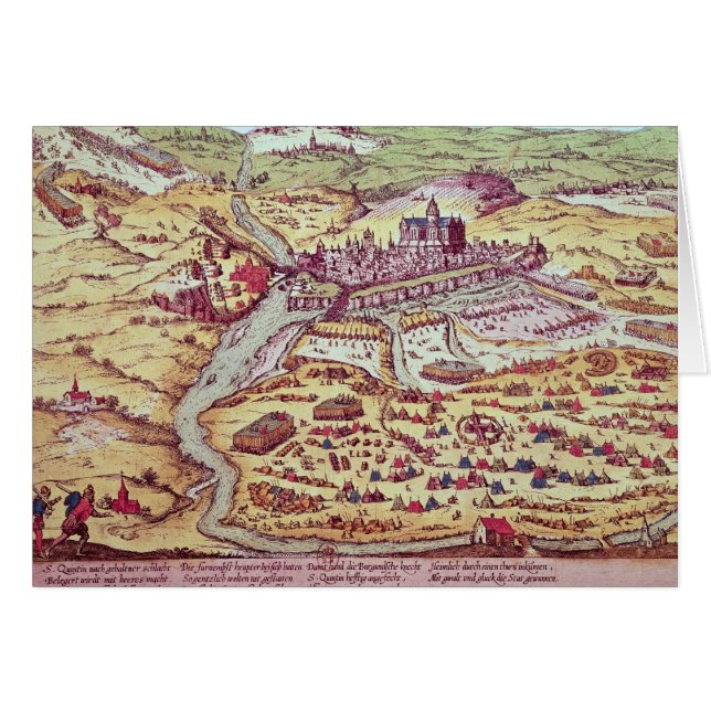 Die Belagerung von St. Quentin, am 27. Juli 1557 (Vorderseite (Horizontal))