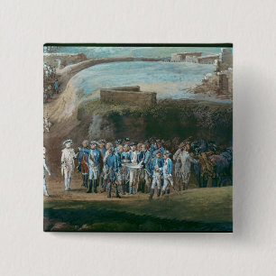 Die Belagerung von Yorktown Button