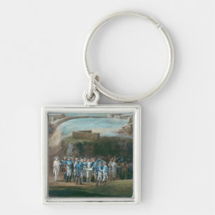 Die Belagerung von Yorktown Schlüsselanhänger