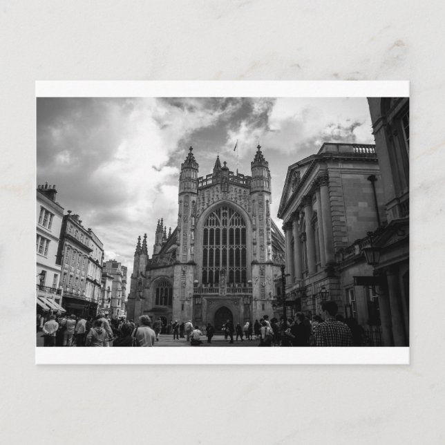 Die belebten Straßen von Bath Postkarte (Vorderseite)