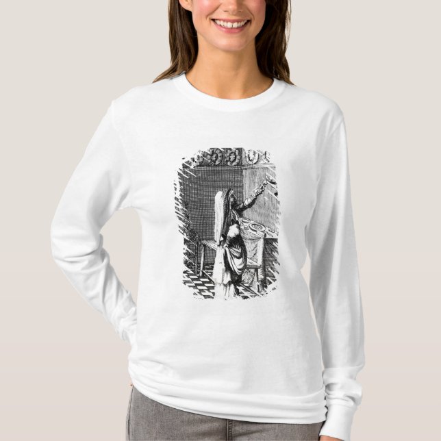 Die Beleuchtung der Sabbat-Kerzen T-Shirt (Vorderseite)