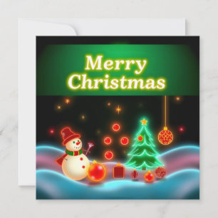 Die beliebte Weihnachts-Neon Holiday Collection Karte