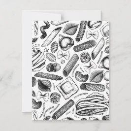 "Die beliebtesten italienischen Lebensmittel und G Feiertagskarte