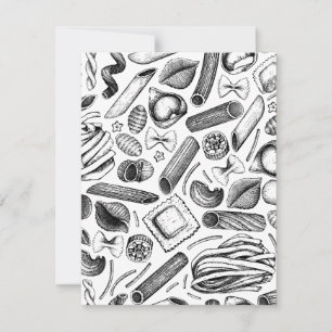 "Die beliebtesten italienischen Lebensmittel und G Feiertagskarte