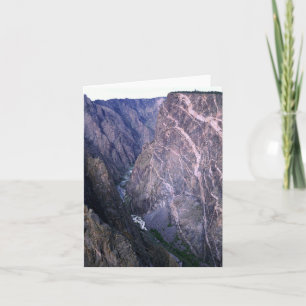 Die bemalte Mauer, der schwarze Canyon des Gunniso Karte