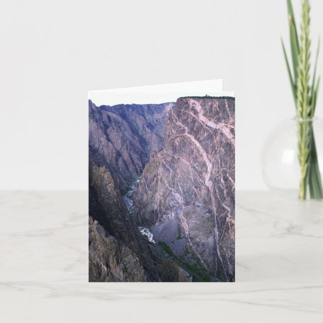 Die bemalte Mauer, der schwarze Canyon des Gunniso Karte (Vorderseite)