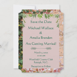 Die bemalten Ziegelsteine Grüne Hochzeit Sichern S Save The Date