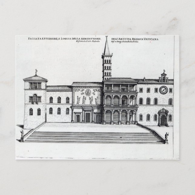 Die Benedict Loggia des alten Vatikans Postkarte (Vorderseite)
