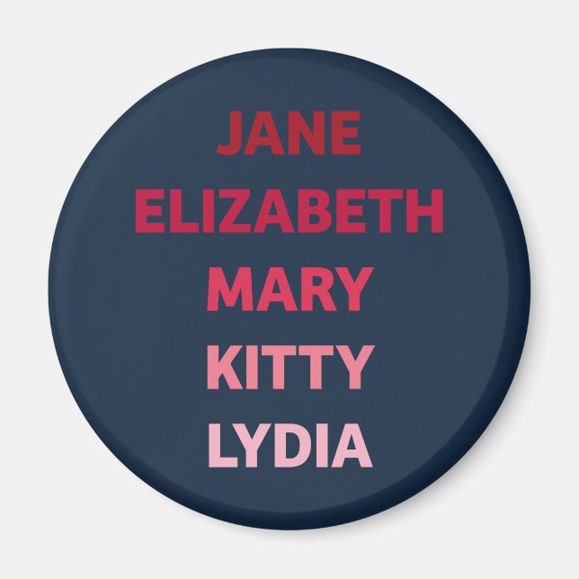 Die Bennet-Schwestern Magnet (Vorne)