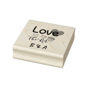 Die benutzerdefinierte monogrammatische Liebe ist  Gummistempel