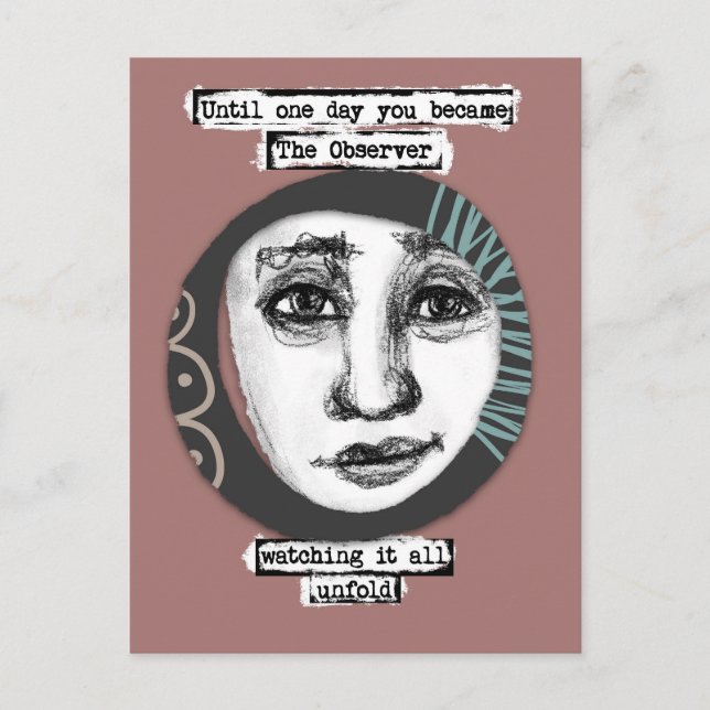 Die Beobachterpostkarte Postkarte (Vorderseite)