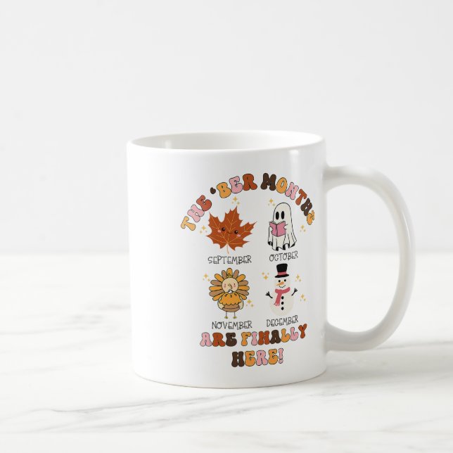 Die Ber-Monate sind endlich da Ghost Truthahn Dank Kaffeetasse (Rechts)