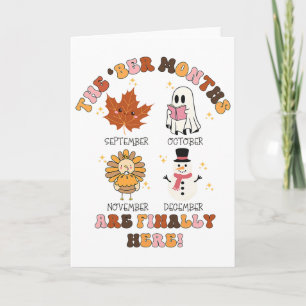Die Ber Monate sind endlich da Ghost Truthahn Dank Karte