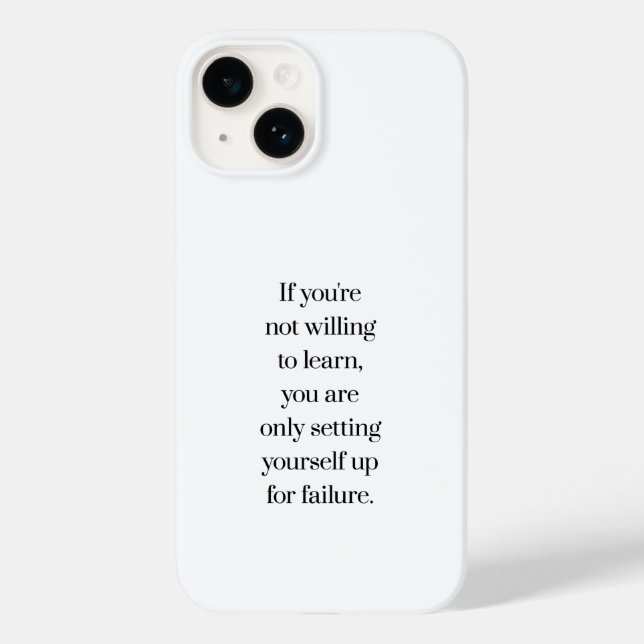 Die Bereitschaft, den iPhone-Fall zu lernen Case-Mate iPhone Hülle (Rückseite)