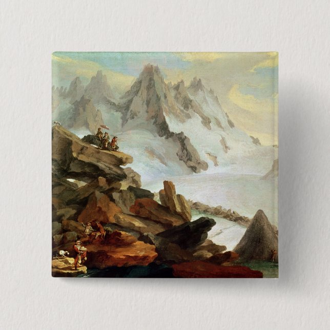 Die Berge bei Lauteraar, 1776 Button (Vorderseite)