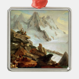 Die Berge bei Lauteraar, 1776 Silbernes Ornament