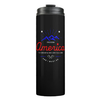 Die Berge in Amerika rufen mich an, ich muss dunkl Thermosbecher