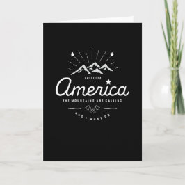 Die Berge in Amerika rufen mich an, ich muss schwa Karte
