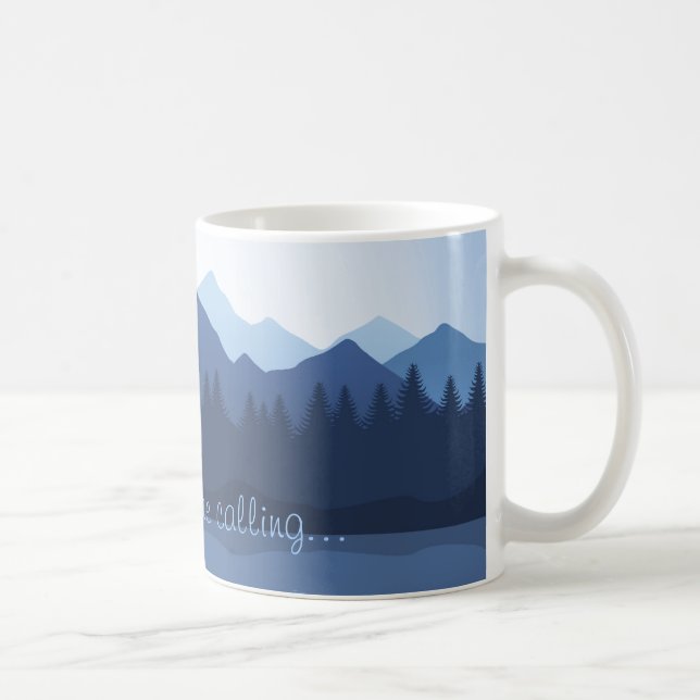 Die Berge nennen Design Coffee Tasse (Rechts)