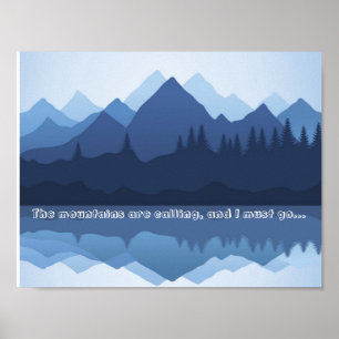 Die Berge nennen Poster
