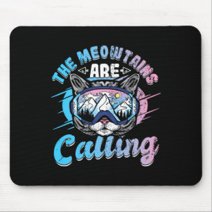 Die Berge nennen Schneeschuhe Mousepad