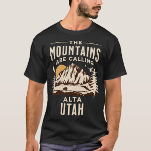 Die Berge nennen sich Alta Utah Ski Resort Sou T-Shirt