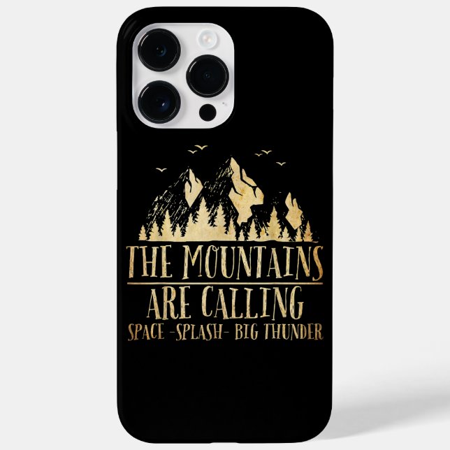 Die Berge nennen "Space Splash Big Thunder" Case-Mate iPhone Hülle (Rückseite)
