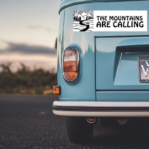 DIE BERGE NENNEN Vanillecamper RVing Autoaufkleber