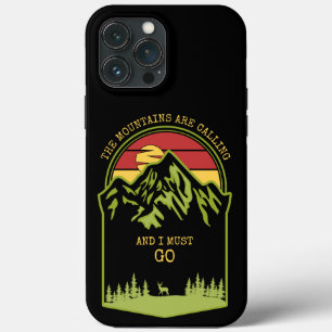 Die Berge nennen Wald Sonnenuntergang Hirsche Case-Mate iPhone Hülle