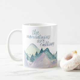 Die Berge nennen Watercolor-Kaffee-Tasse Kaffeetasse