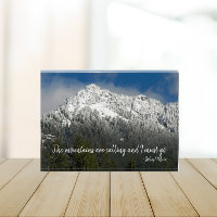 Die Berge nennen Zitat Snowy Mountains