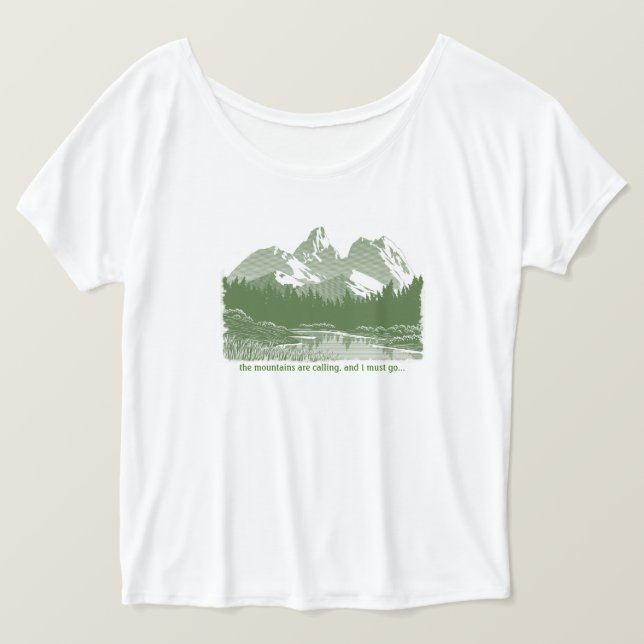 Die Berge rufen.. Design-T - Shirt (Design vorne)