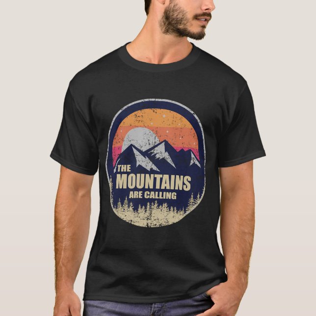 Die Berge rufen Grafik T-Shirt (Vorderseite)