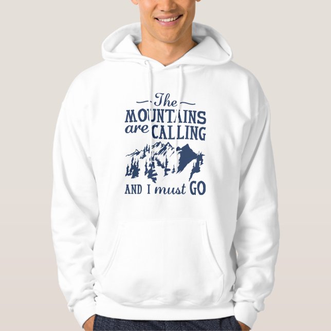 Die Berge rufen Hoodie (Vorderseite)