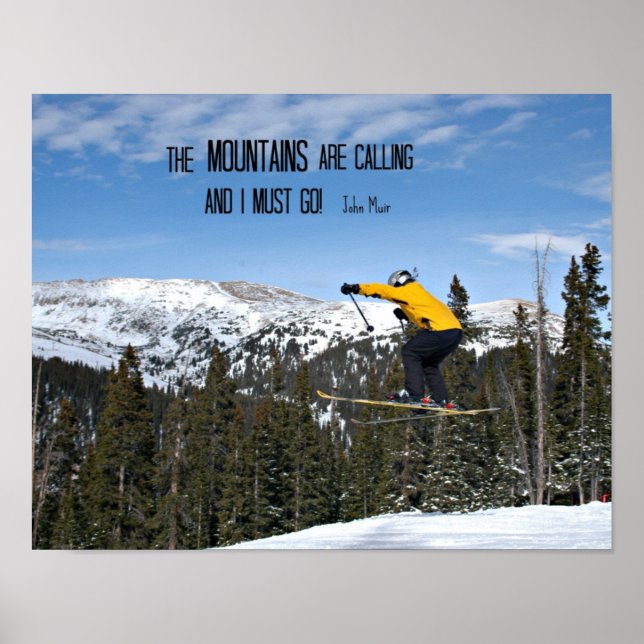 Die Berge rufen.. Poster (Vorne)