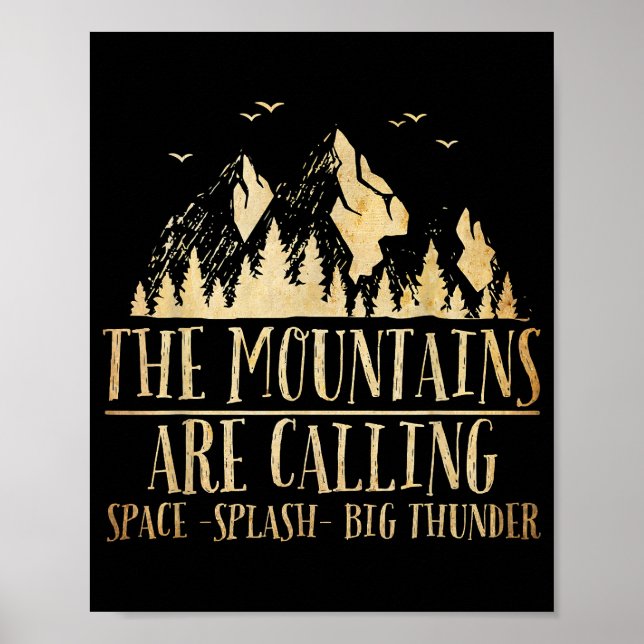 Die Berge rufen Space Splash Big Donner Poster (Vorne)