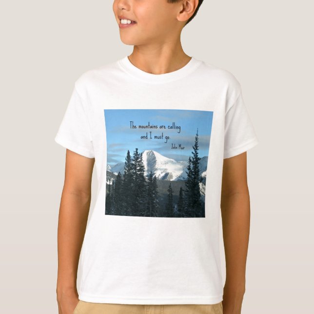 Die Berge rufen.. T-Shirt (Vorderseite)