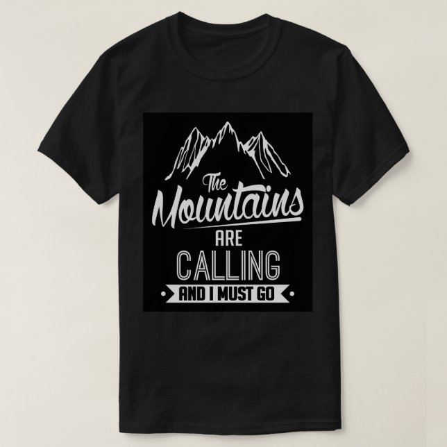 Die Berge rufen T-Shirt (Design vorne)