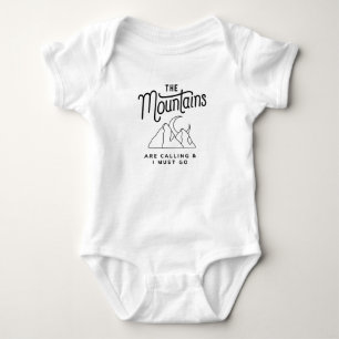 Die Berge rufen, und ich muss Cooles Geschenk mach Baby Strampler