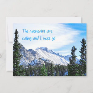 Die Berge rufen und ich muss gehen