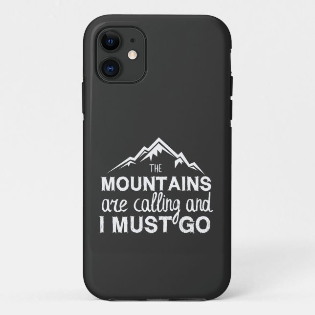 Die Berge rufen, und ich muss gehen Case-Mate iPhone Hülle (Rückseite)