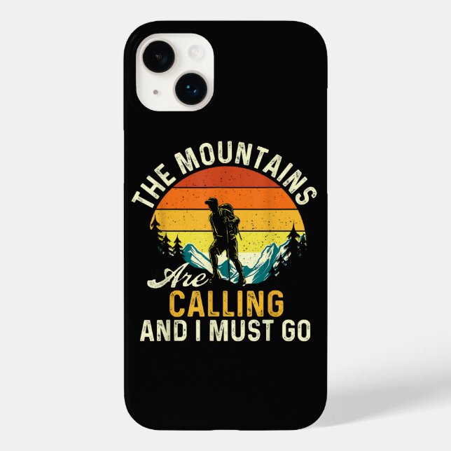 Die Berge rufen und ich muss gehen Case-Mate iPhone Hülle (Rückseite)